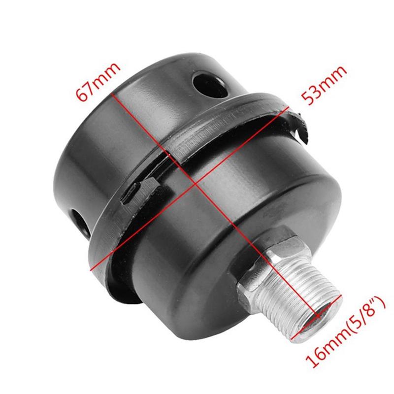 Tools Air Compressor Filter Repair Muffler Black Workshop Parts 12.5mm/16mm/20mm Oil-free Practical Convenient