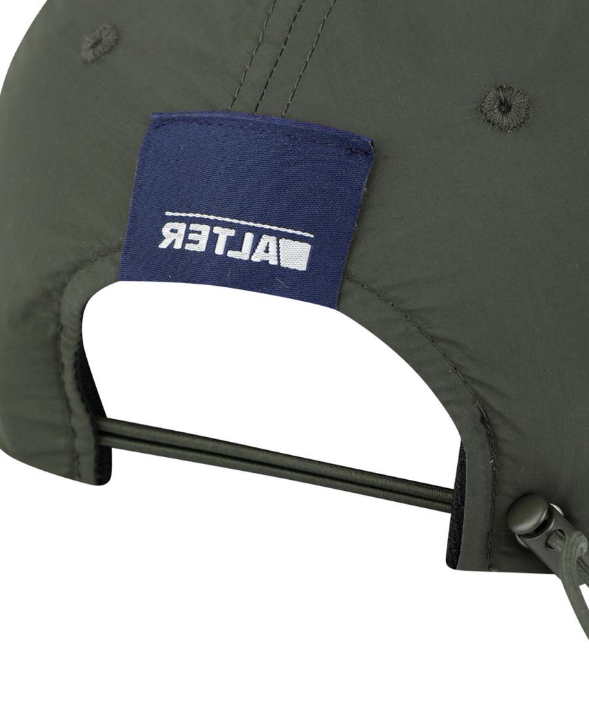 ALTER STUDIO Nylon Neat Logo Ball Cap_Khaki