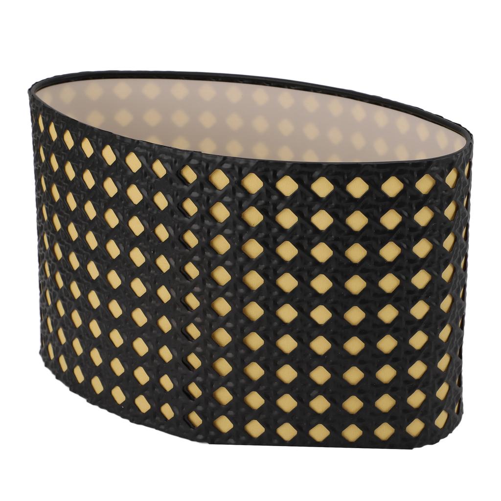 Lampshade Oval Shaped Hollow Metal Carved Compatible E27 E14 Caliber Lampholders Lamp Cover for