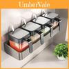 Modern Kitchen Wall Mount Spice Rack With Stainless Steel Shelves For Home Use