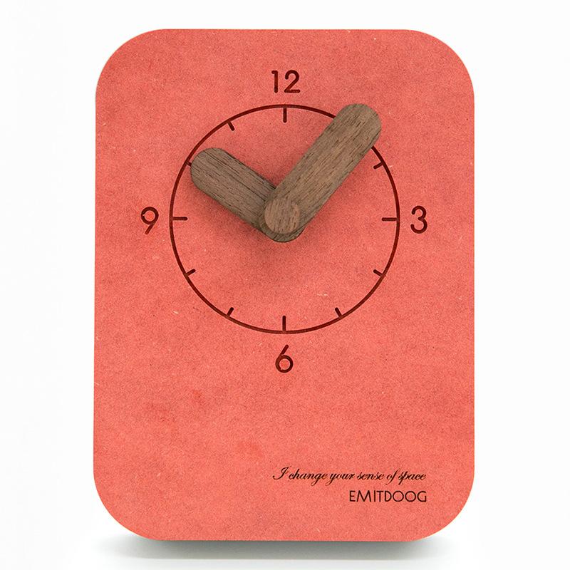 7 Colors Modern American Minimalist Desk Digital Clock Table Pendulum Clock Student Bedroom Mute Creative Bedside Wall Clock