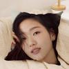 Kim Go Eun Cushion Cover Soft Plush Fabric DoubleSided Printed Sofa Cushion Cover for All Seasons Home Decor Gift