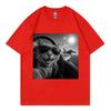 Cat Pilot Selfie Funny Meme Graphic T Shirts High Street Fashion Trend Short Sleeve Tshirts Unisex Unisex Casual 100cotton Tshirt