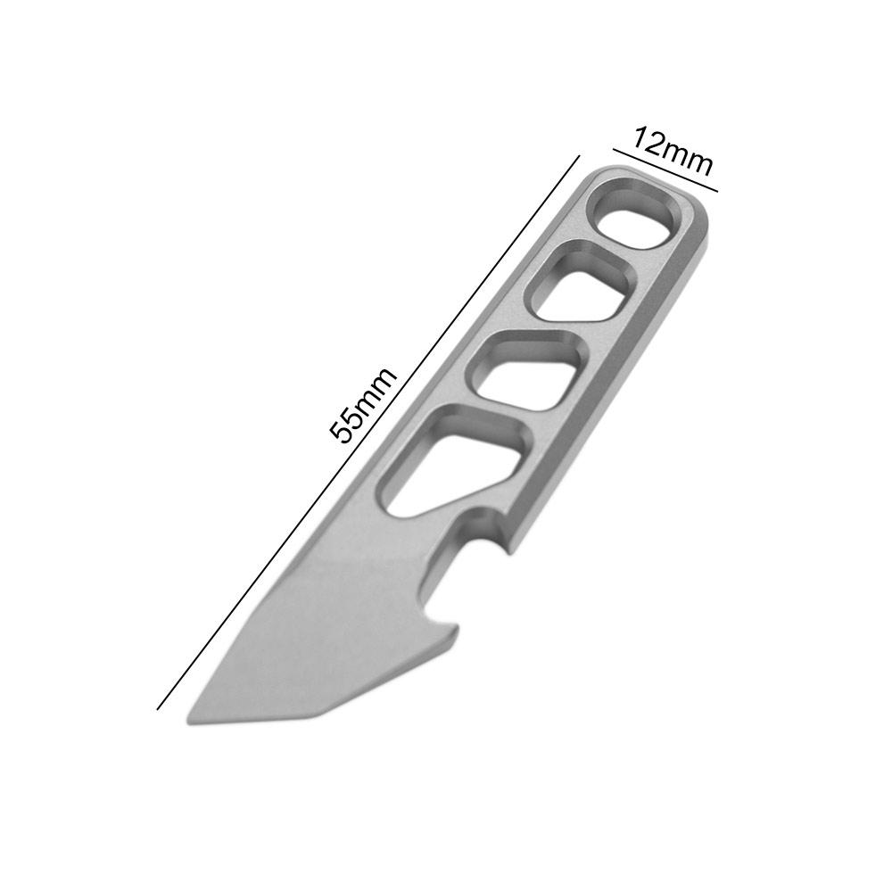 Wrench 55mm Mini Pry Bar TC4 Titanium Alloy Portable Bottle Opener Multipurpose Durable Keychain Pendant Open Delivery Tool