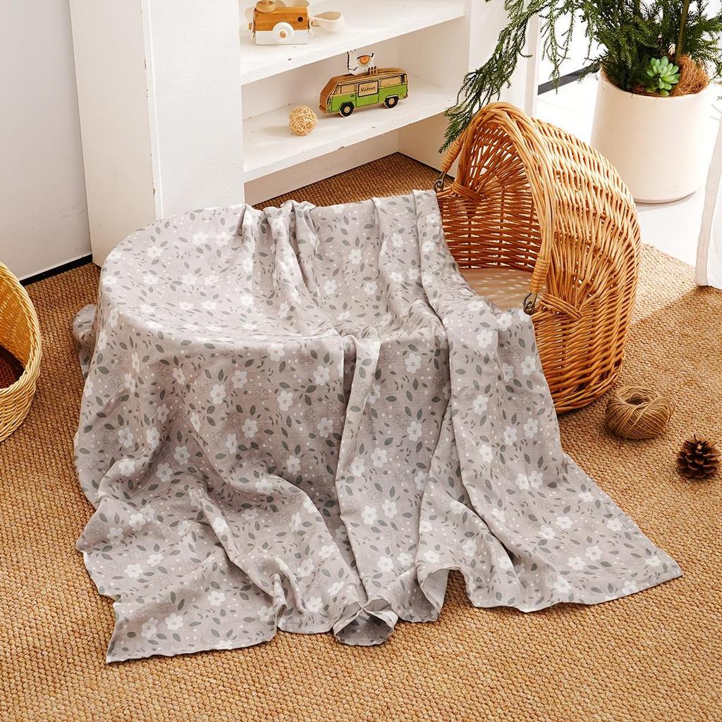 Kangobaby Pure Cotton Double Layer Baby Blanket & Swaddle