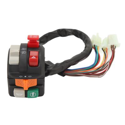 Interruttore Manubrio Moto 78in 22mm 7 Funzioni Interruttore di Controllo Fari Clacson Moto per ATV