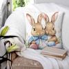 Easter Day Bunny Easter Eggs Pillow Cover Cushion Cover Graphic Pillow Case Cute Funny Pillowcases For Sofa Car Home Decor