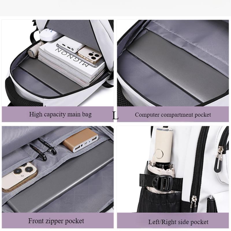 2024 Summer New Cute Cartoon Primary School Bags Lightweight Burden Reduction Girl Student Book Bag 3 Pcs Set Children Backpack Grade 5-6 Tutoring Bag