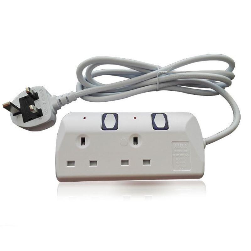 

Durable Abs British Standard Power Strip With Independent Switches For Home And Commercial Use
