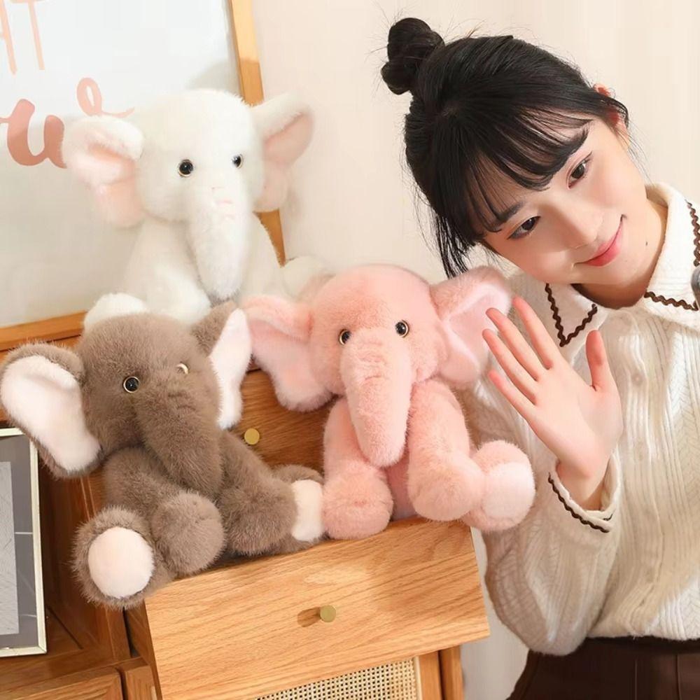 Creative Long Nose Elephant Plush Doll Cute Animal Stuffed Toys  Birthday Gift