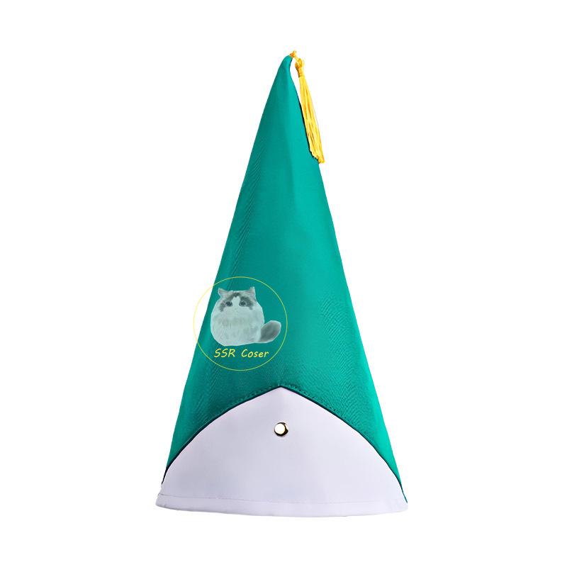 Anime Cappello da Strega Atelier Cosplay Coco Cosplay Agatto Akuromu Costumi Cosplay Parrucca Uniforme Mantello Verde Cappello Halloween Cos per Donne