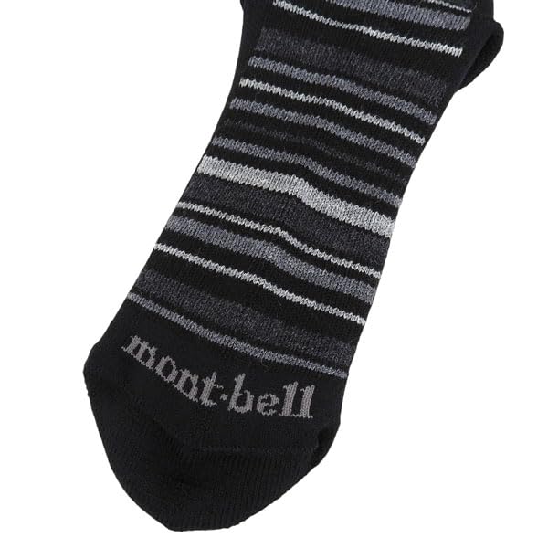 Merino Wool Trekking Socks 1118421 M [Montbell] Men's (Black (BKH) / (24-26cm))