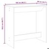 VidaXL Table de bar sonoma gris 102x50x103,5 cm bois d'ingénierie 854432