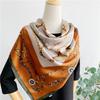 Hangzhou Silk Scarf Women's Spring and Autumn Korean Version Versatile 111 Satin Square Scarf Mulberry Silk Scarf Shawl