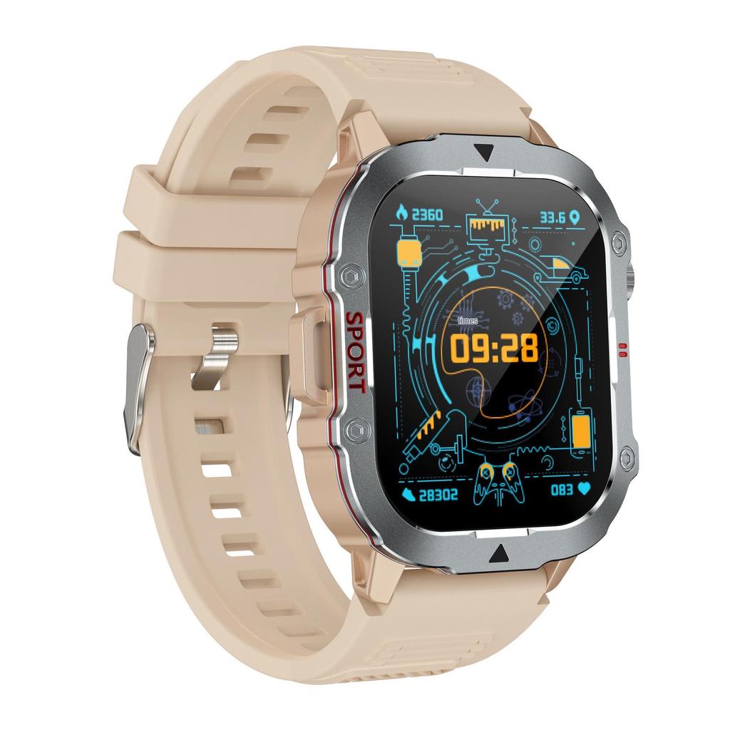 QX11 Smart Watch: Rugged Outdoor Design with Bluetooth Calling, Heart Rate, and Blood Pressure Monitoring for Men’s Sports