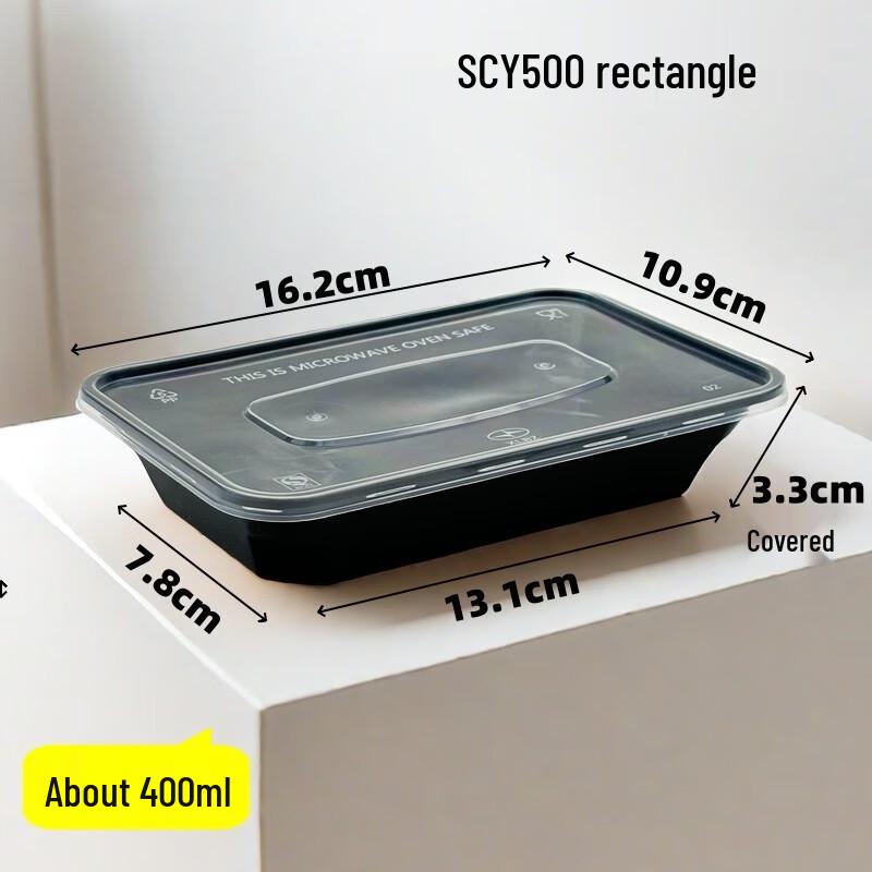 

MOLUONA Rectangular Disposable Takeout Lunch Boxes with Lids