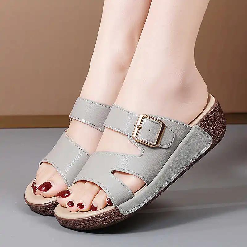 Half Round Foot Womens Walking Sandals Outdoor Ladies Washable Guest Slippers Shoes For Teenager Sneakers Sport 2025new