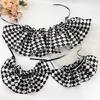 Clown Roleplay Cosplay Costume Outfit Halloween Clown Dressing Up Set Clown Collar Clow Gloves Hand Sleeves