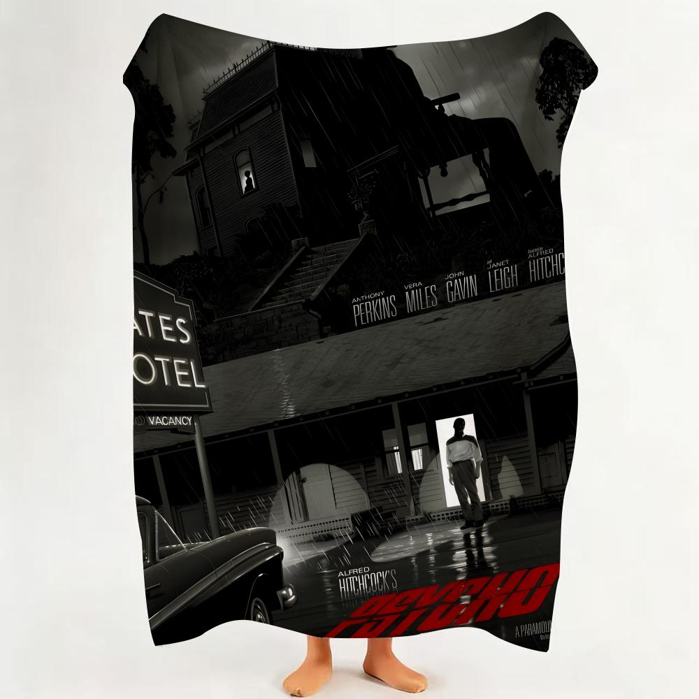 

Movie PPsycho Throw Flannel Throw Blanket Suitable for Sofa Living Room Bedroom 75cmx90cm