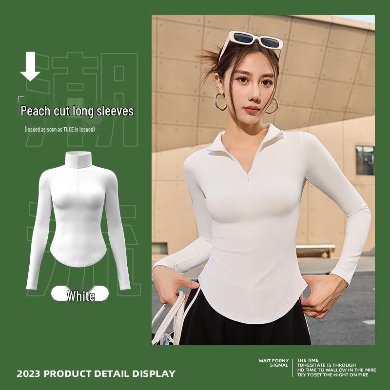 

Kangnian Легкий комплект для йоги Весна-Осень: Высокоэластичный, солнцезащитный, модно-нюдовый на ощупь для бега и активного отдыха M