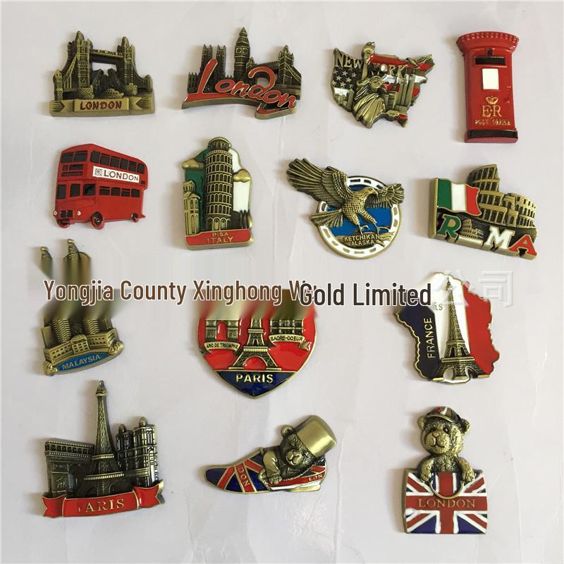 Eiffel Tower Metal Refrigerator Magnet & Bottle Opener Souvenir
