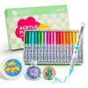 Arrtx 36/60 Colors Cartoon Acrylic Paint Pens Acrylic Markers Soft Brush Tip for Rock Painting Ceramic Glass Wood Plastic Metal
