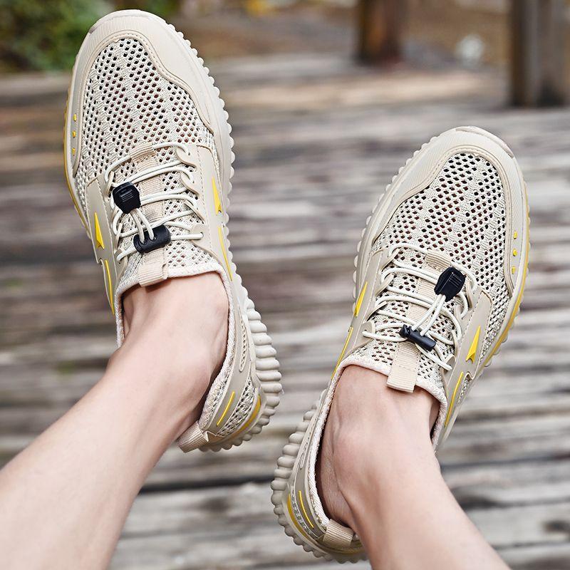 Fashion Hiking Sports Shoes for Men Mesh Upper Running Mountain Walking Miked Colour Cheap Liquidation High Quality Man Casual Sneaker