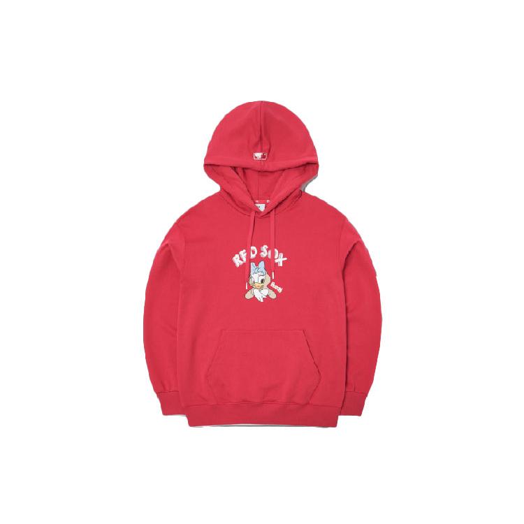MLB X Disney Sweatshirts Unisex Red Hooded Moderate Regular 3AHDD1014-43RDL