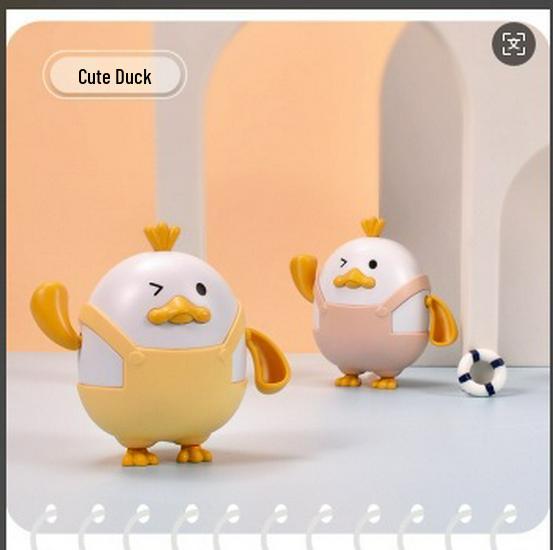 Wind-Up Bath Toys: Yellow Duck & Turtle Clownfish for Kids