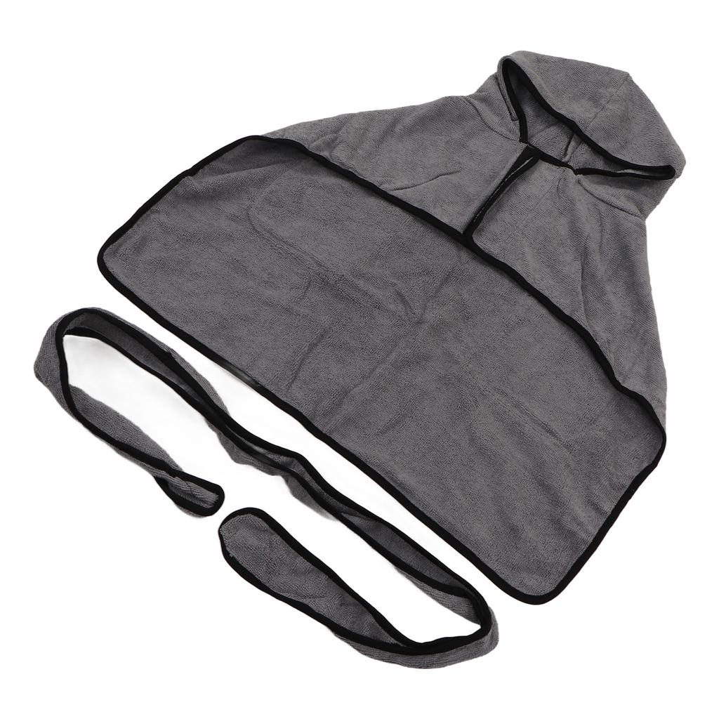 Dog Drying Robe Super Absorbent Quick Drying Dog Bathrobe Towel with Hand Pockets for Pet Supplies L