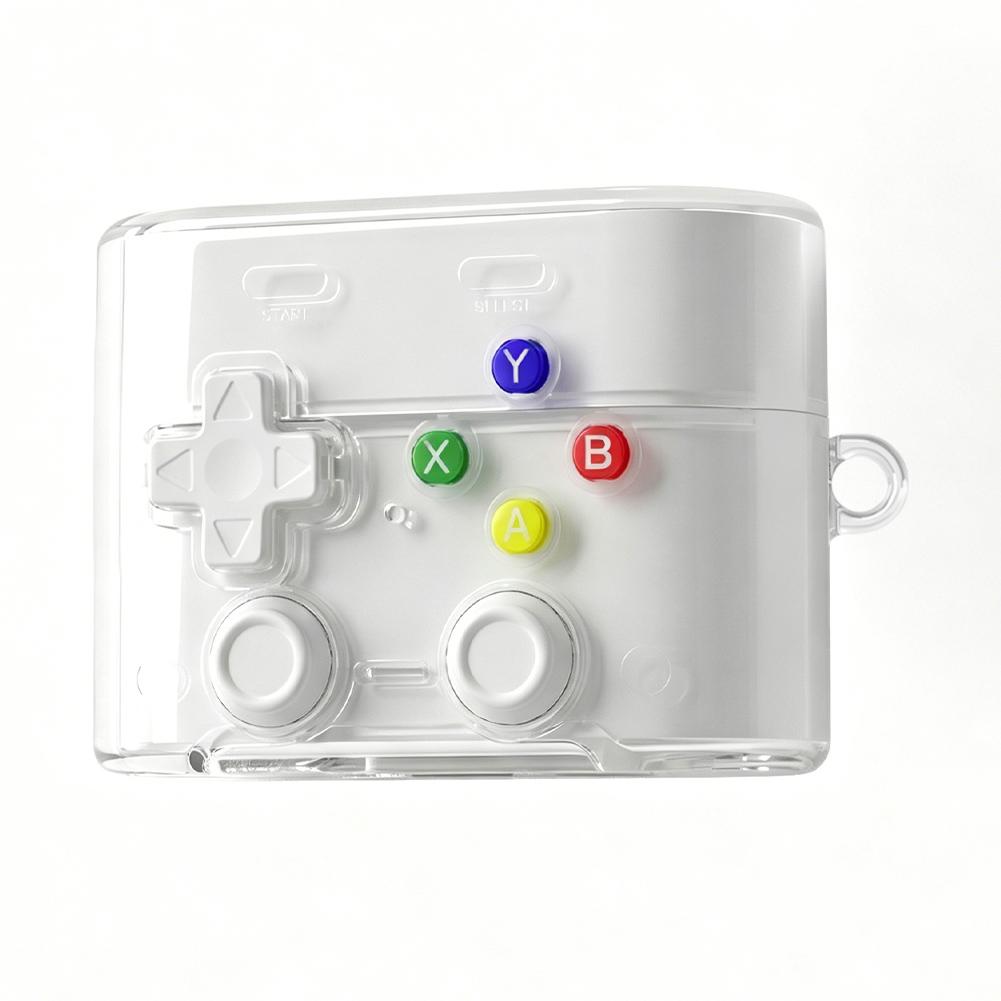 Transparent Earphone Case For Sony WF-1000XM6 Retro Gamepad Design TPU Earphone Cover 3D Buttons Shockproof Protective Shell