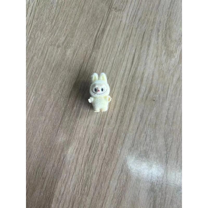 10pcs Mini Cute Labubu Doll Flocking Vinyl Kawaii Doll Pendant Accessories Ornament Desktop Decoration Collect Toy Children Gift