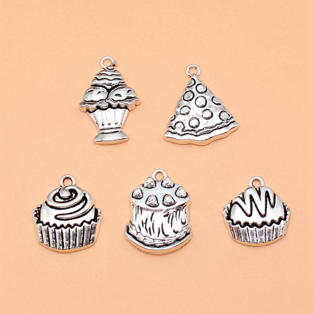 Halloween Theme Charms Silver Color Alloy Pendants For Gothic Holiday Jewelry Making