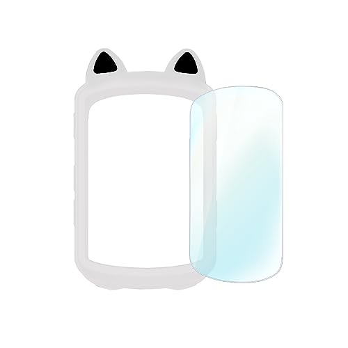 

Силиконовый чехол для GARMIN Edge 540/840 Защитный чехол с кошачьими ушками (белый)