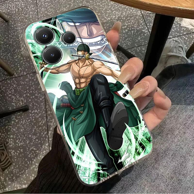Mihawk Zoro Anime One Pieces Case For Xiaomi Redmi Note 15 14 13 12 11 10 Pro Plus 5G Cover For Redmi 15C 15 14C 13C Phone Cases