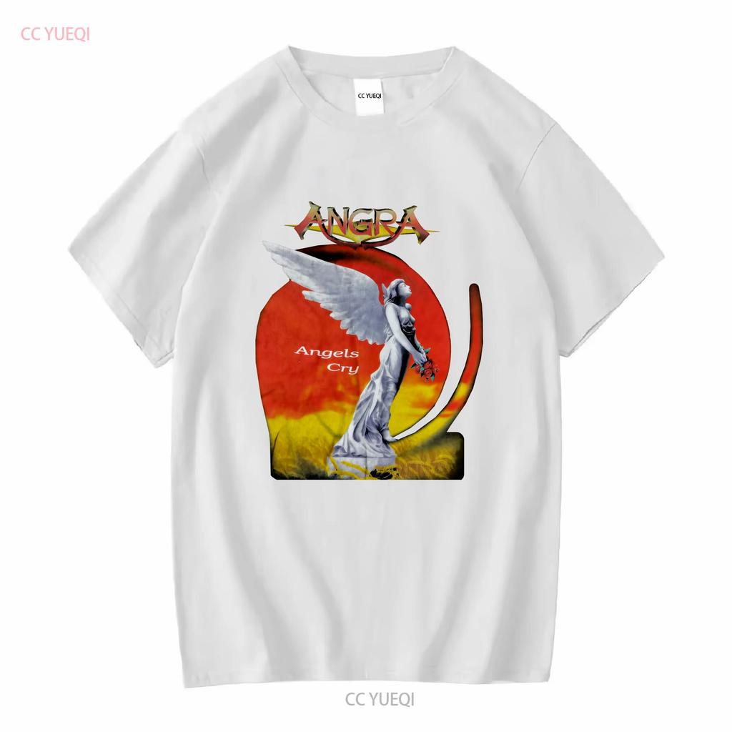 Vintage 90er Angra Angels Cry 1993 Power Metal Band T-Shirt Musik Streetwear vintage Gewaschen Herren Designer Kleidung Mode Weich