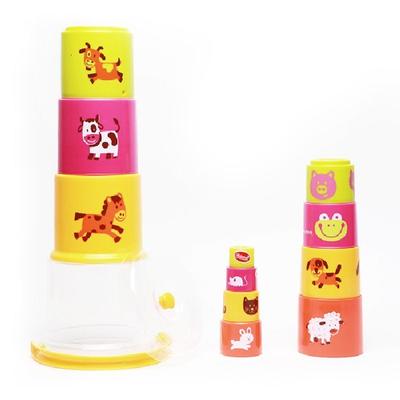 GOWI Giant Cup Stacking Game, Mixed Colors, Korean Baby Products