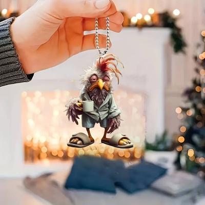 2d Creative New Chicken Pendant Home Decoration