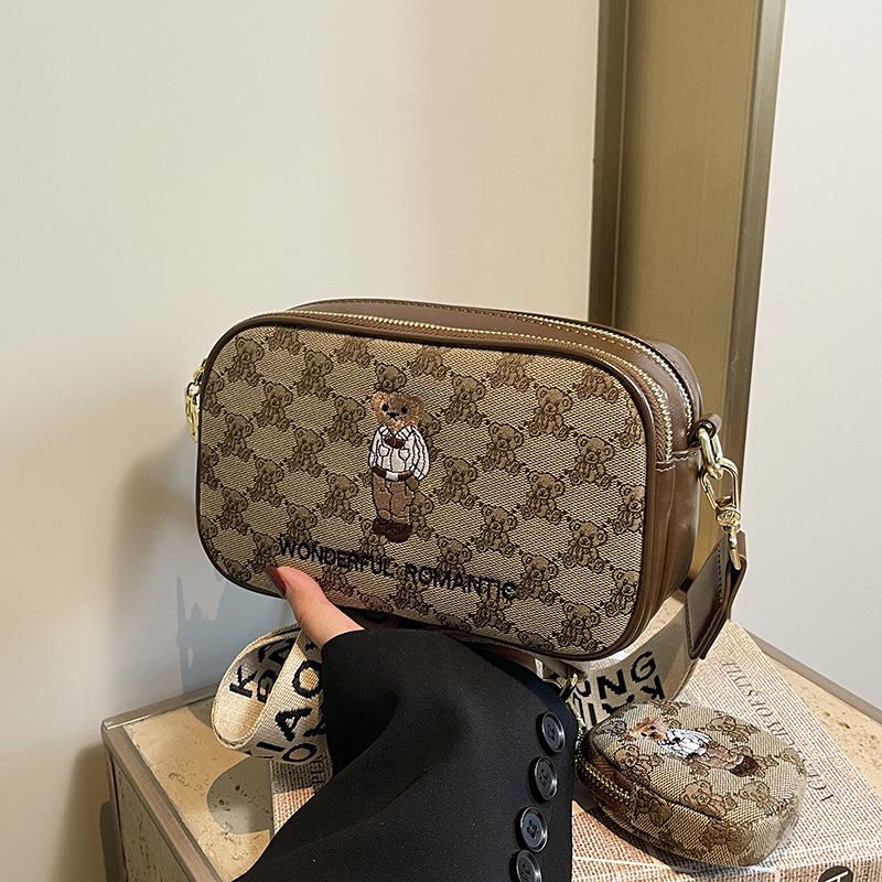 

Katie Bear 2025 Autumn Fashion Canvas Crossbody Bag - Stylish & Trendy Women s Accessory