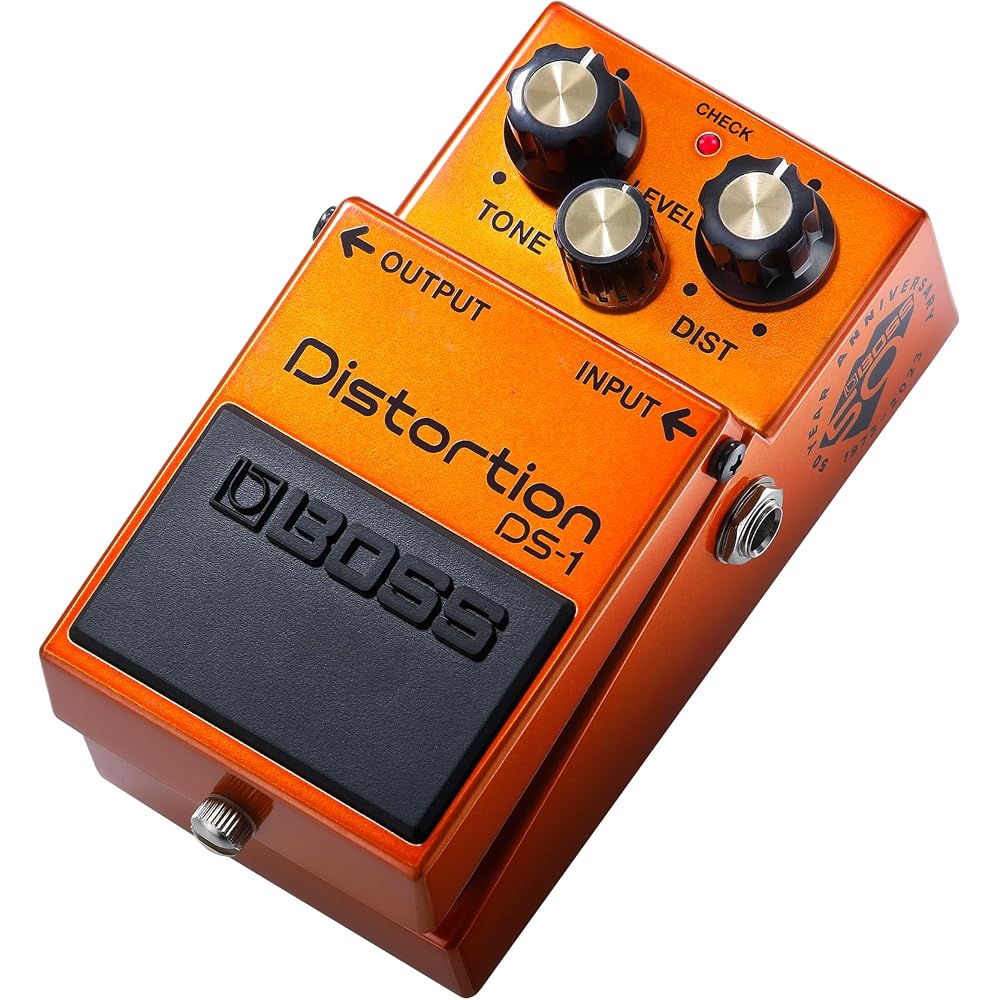 BOSS DS-1-B50A 50th Anniversary Pedals [Metallic Painted Housing] [Silver Screws] [Gold Knob Cap]...