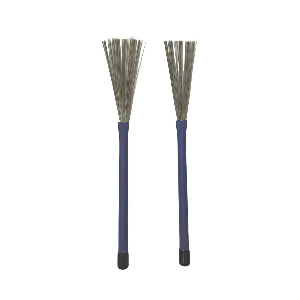 Percussion Accessories: Box Drumsticks & Retractable Steel Wire Brushes for Drum Kits