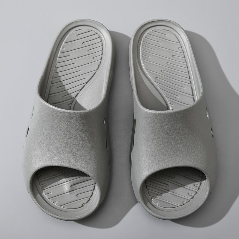 

Большой размер ванная комната дом мужские нескользящая подошва, полные ноги и широкие высококачественные без запаха eva мягкая подошва удобные и простые тапочки 44-45