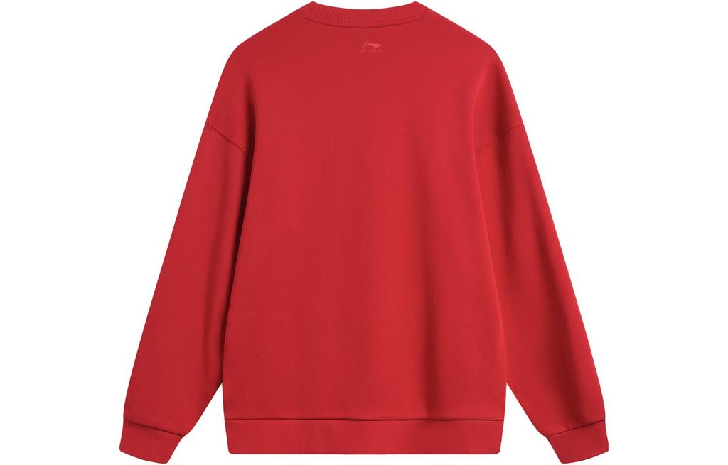 Li Ning CNY Sweatshirt Unisex Agate Red AWDU763-2
