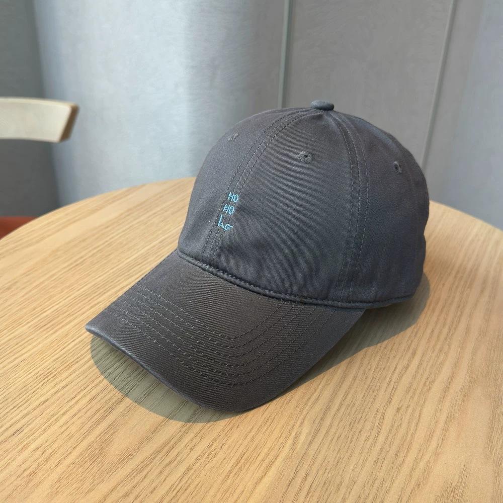 Year Small Letter Embroidered Soft Top Baseball Cap Children TH Home Thin Breathable Face Small Simple Couple Cap