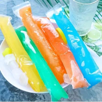 Yazlık Tek Kullanımlık Buz Popsicle Poşetleri DIY Dondurma Pops Meyve Suyu Smoothieleri Yoğurt Kalıp Poşeti Fermuarlı Mühürlü Paketleme Poşetleri