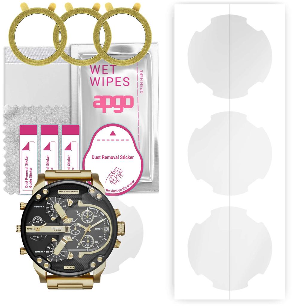 Dizel DZ7333 MR için 3x apgo Hidrojel Ekran Koruyucu. Daddy 2.0, Hidrojel Film, konumlandırma katmanlı, kolay kurulumlu