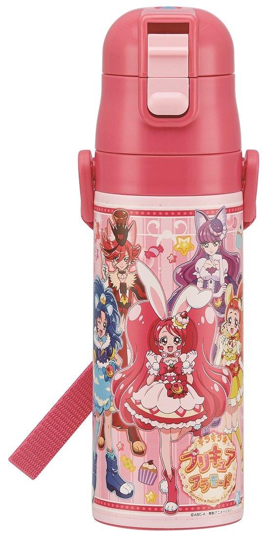 Skater Stainless Steel Water KiraKira Precure SDC4 Bottle, 470ml, (Direct Drink)