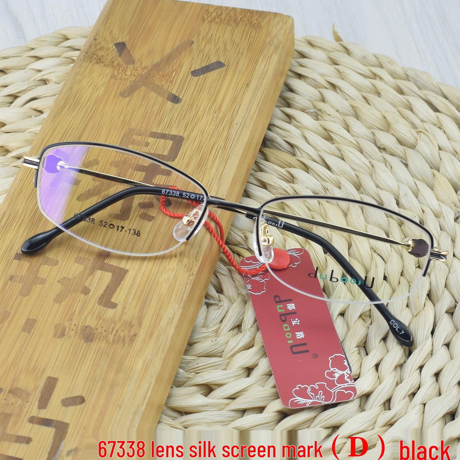 

Металлическая полуободковая овальная женская оправа для очков высокой мощности для миопии