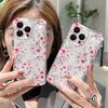 Transparent Phone Case For Xiaomi 13 12 11 Lite 5G 14 13 14T 13T 12T For Xiaomi 17 Pro Max Pink Tree Branch Flower Cover