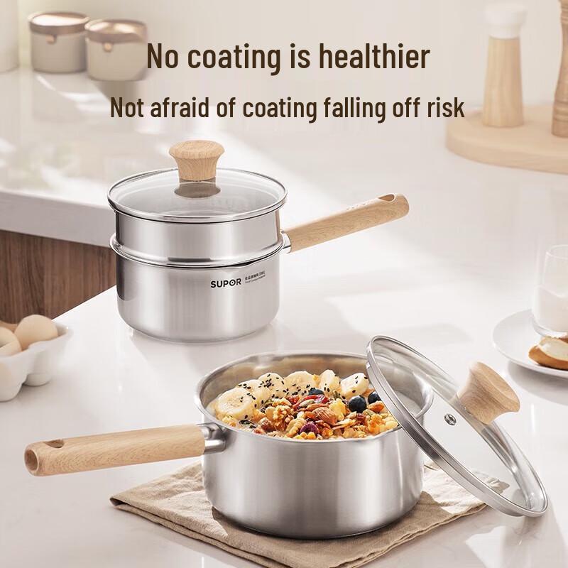 Supor 16cm 316L Stainless Steel Milk & Saucepan